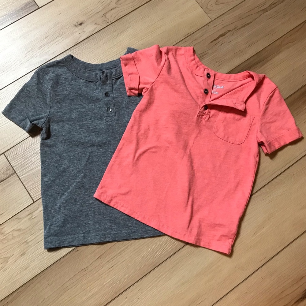 4T Cat & Jack Short Sleeve Henley bundle